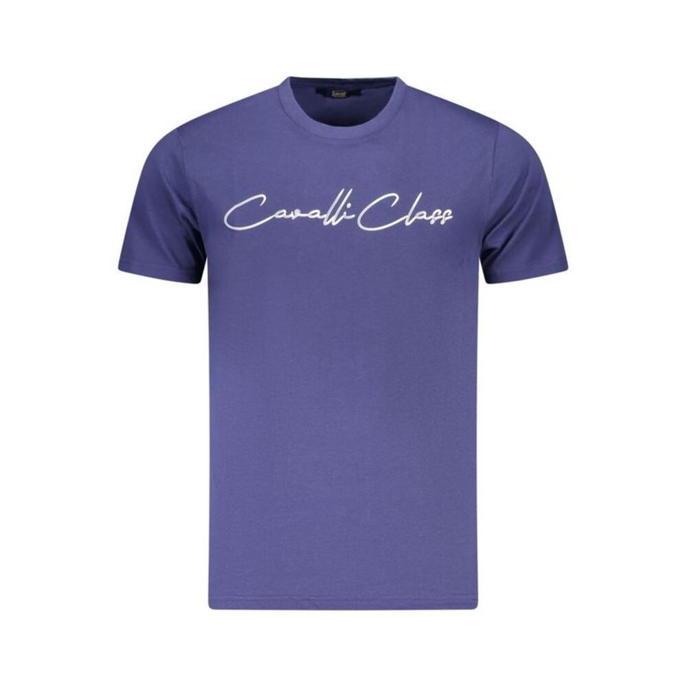 Cavalli Class Blu Cotton Men Men's T-Shirt